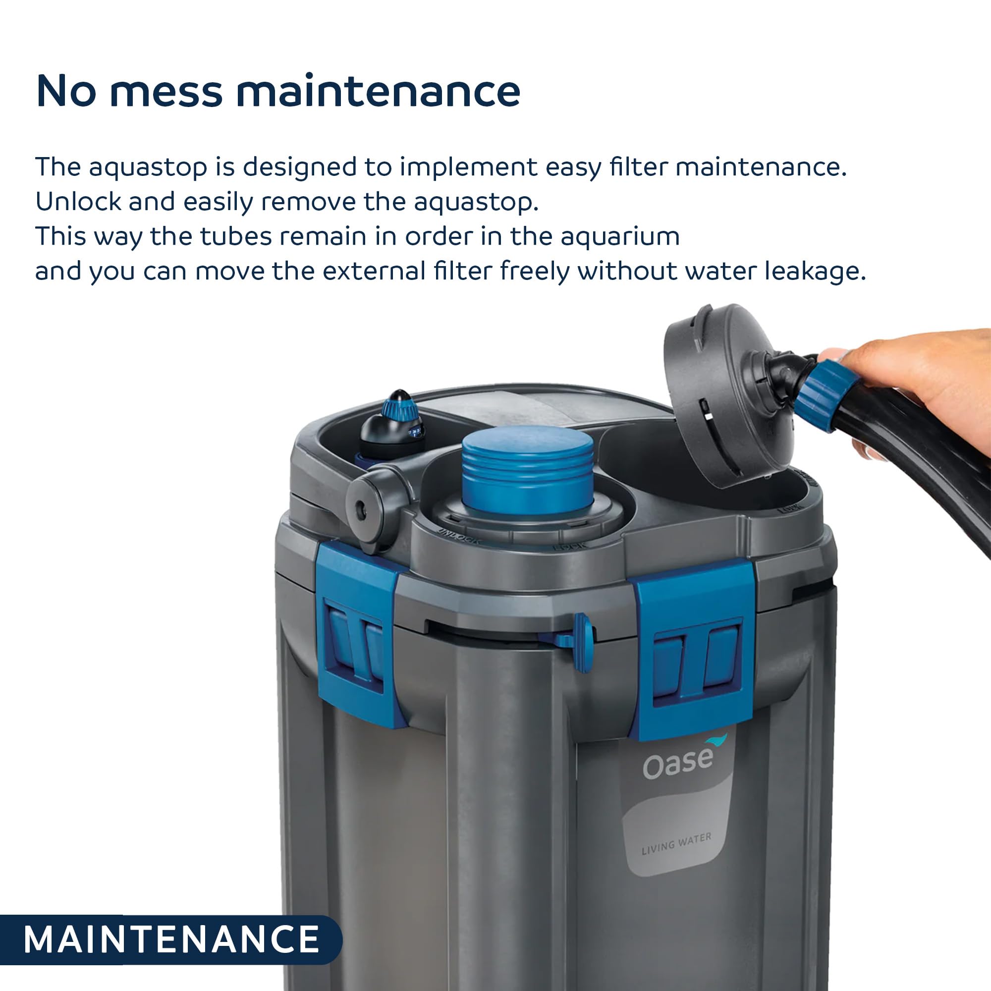 OASE Biomaster Thermo 600 flujo ajustable en entrada y salida.