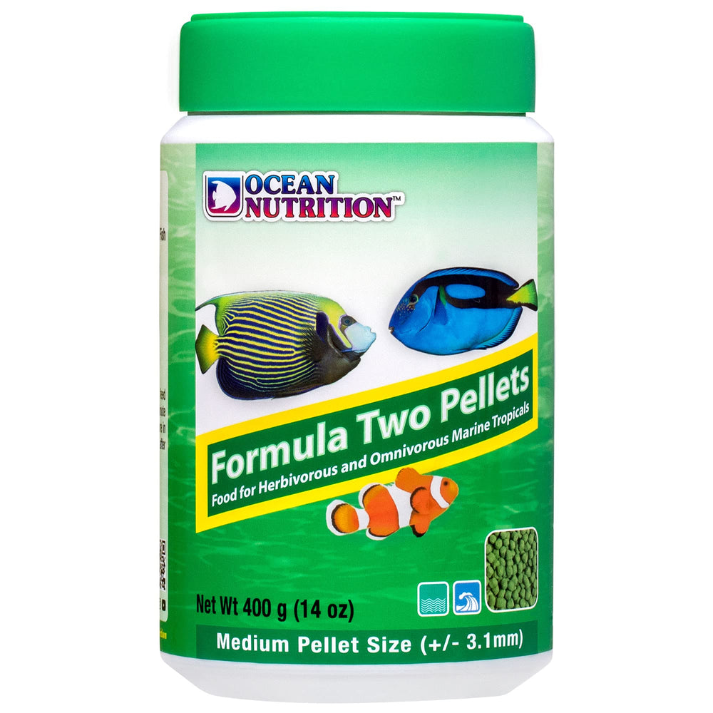 Formula Dos Pellets: pellets suaves y húmedos para digestión suave en peces tropicales.