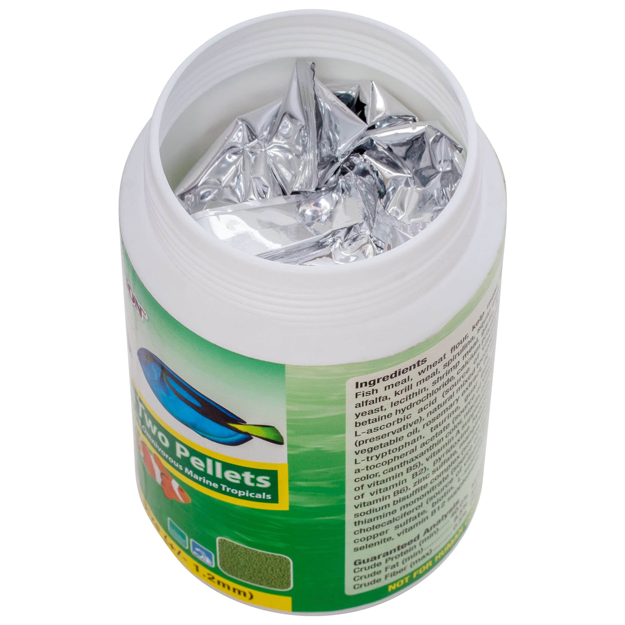 Ocean Nutrition Fórmula Dos Pastillas, presentación de 400 g para acuario.