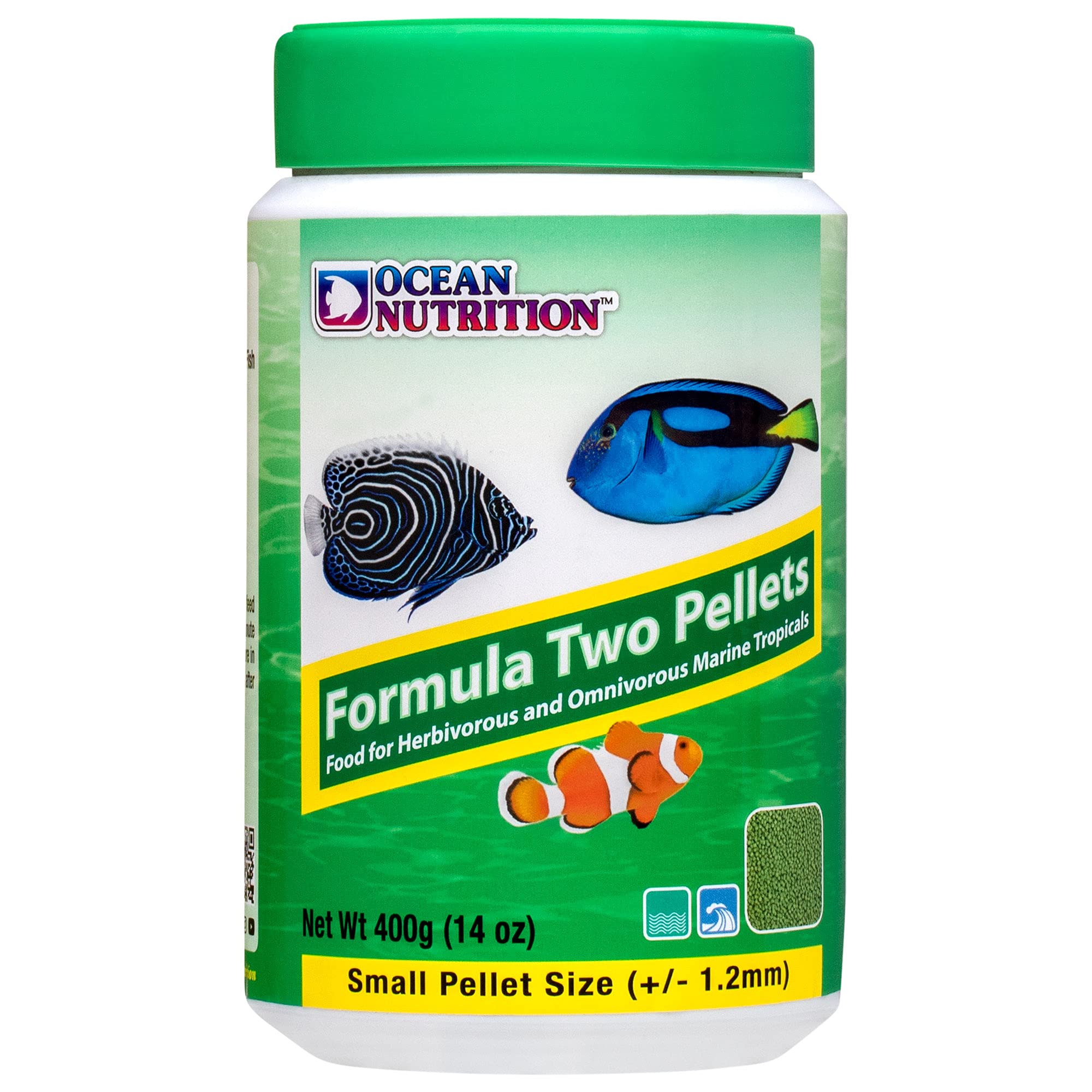 Ocean Nutrition Fórmula Dos Pastillas para peces tropicales, pastillas suaves para digestión.