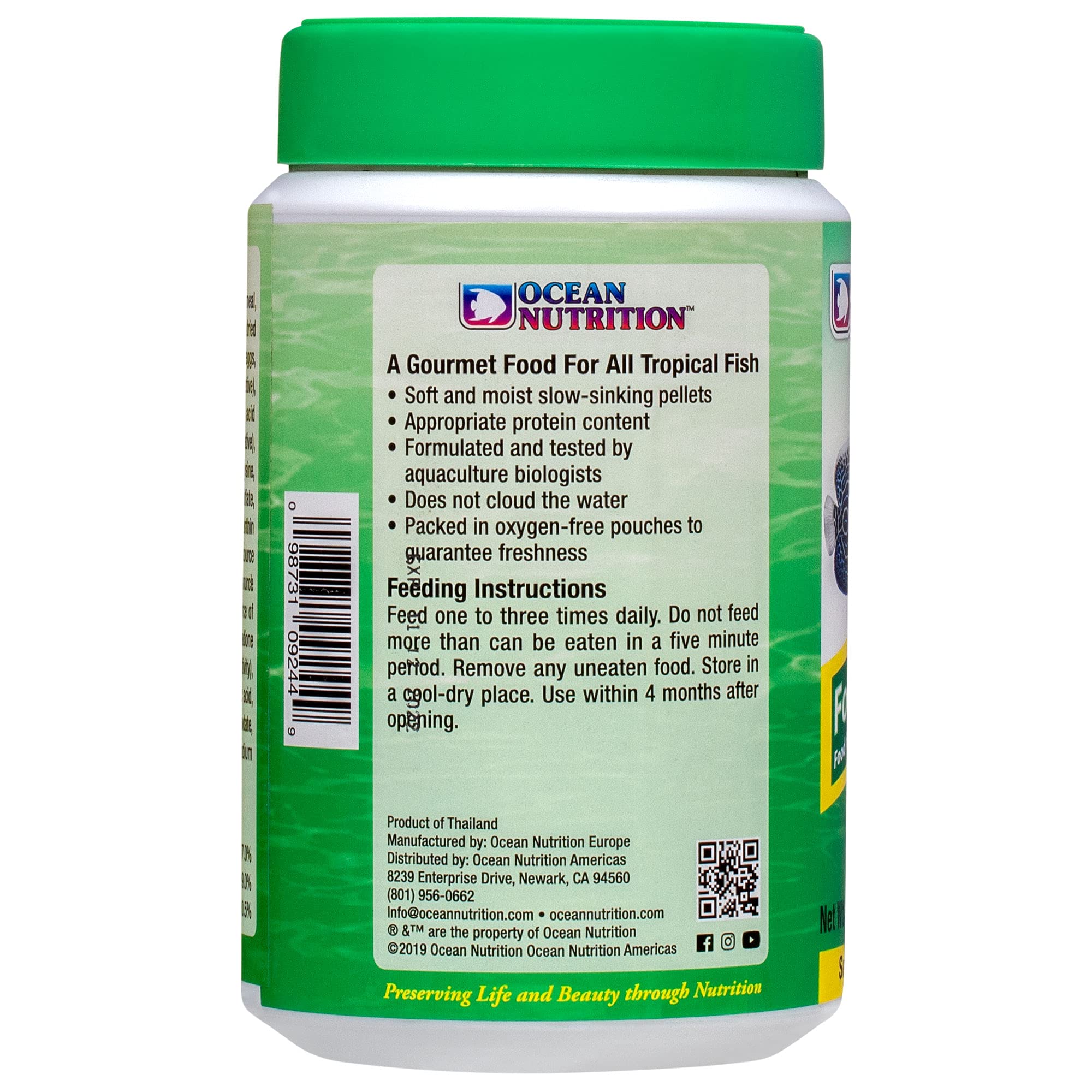 Ocean Nutrition Fórmula Dos Pastillas, aporta colores vibrantes en peces tropicales.