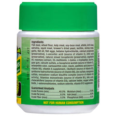 Ocean Nutrition Fórmula Dos, pastillas en taza muestran color y nutrición.