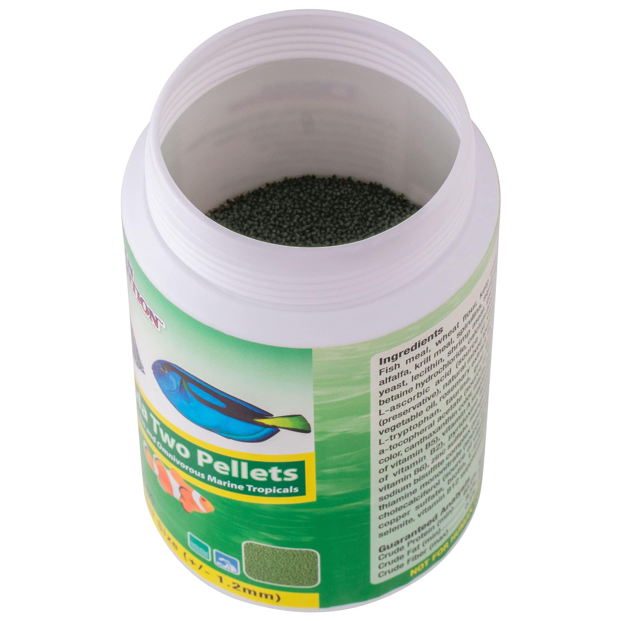 Ocean Nutrition Fórmula Dos Pastillas, contiene spirulina y kelp para una dieta equilibrada.
