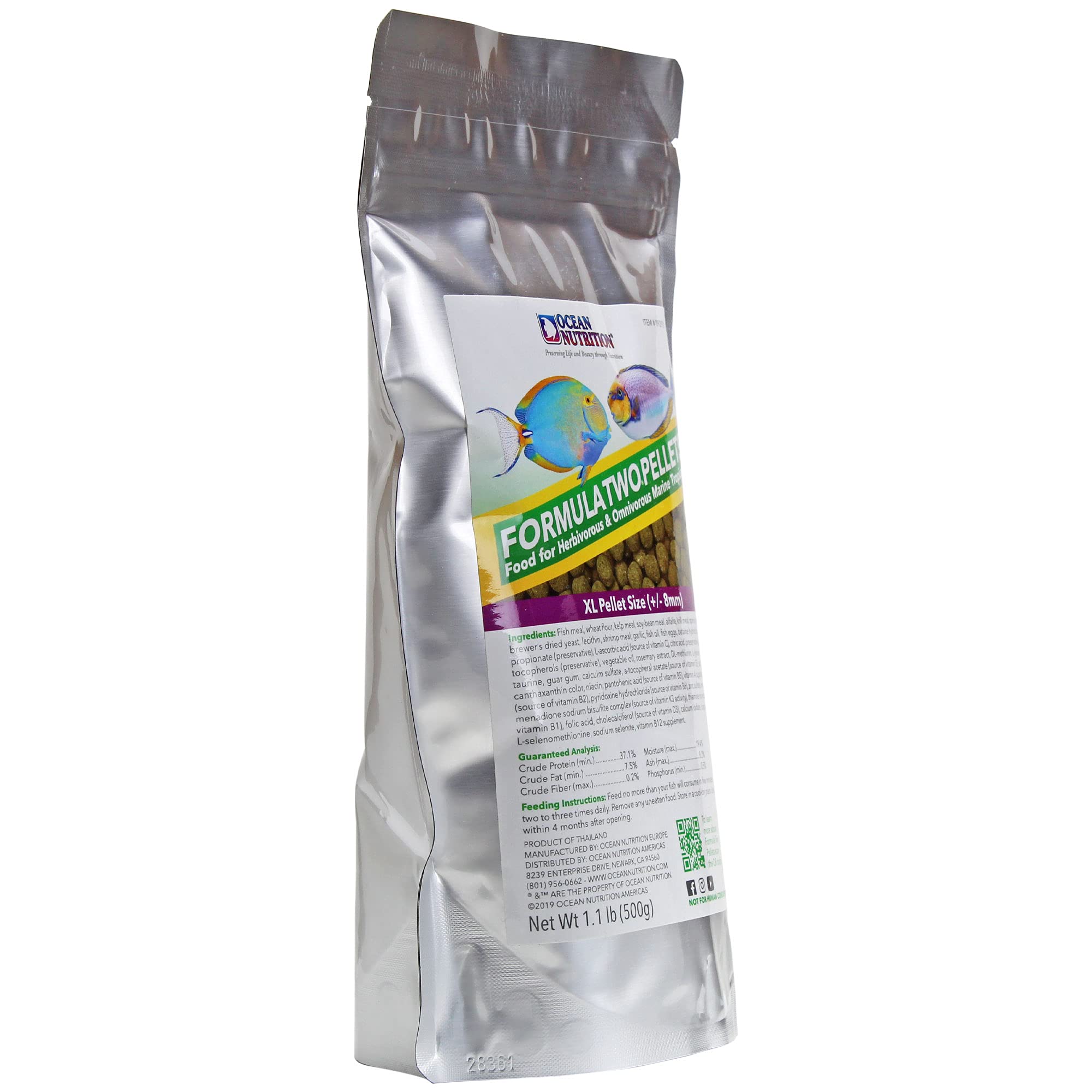Ocean Nutrition Formula Dos Pellets: no ensucia el agua, manteniendo acuario limpio.