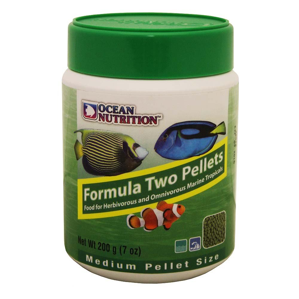 Ocean Nutrition Formula Two Pellets, bote de alimento para peces tropicales, facilita ingesta suave.