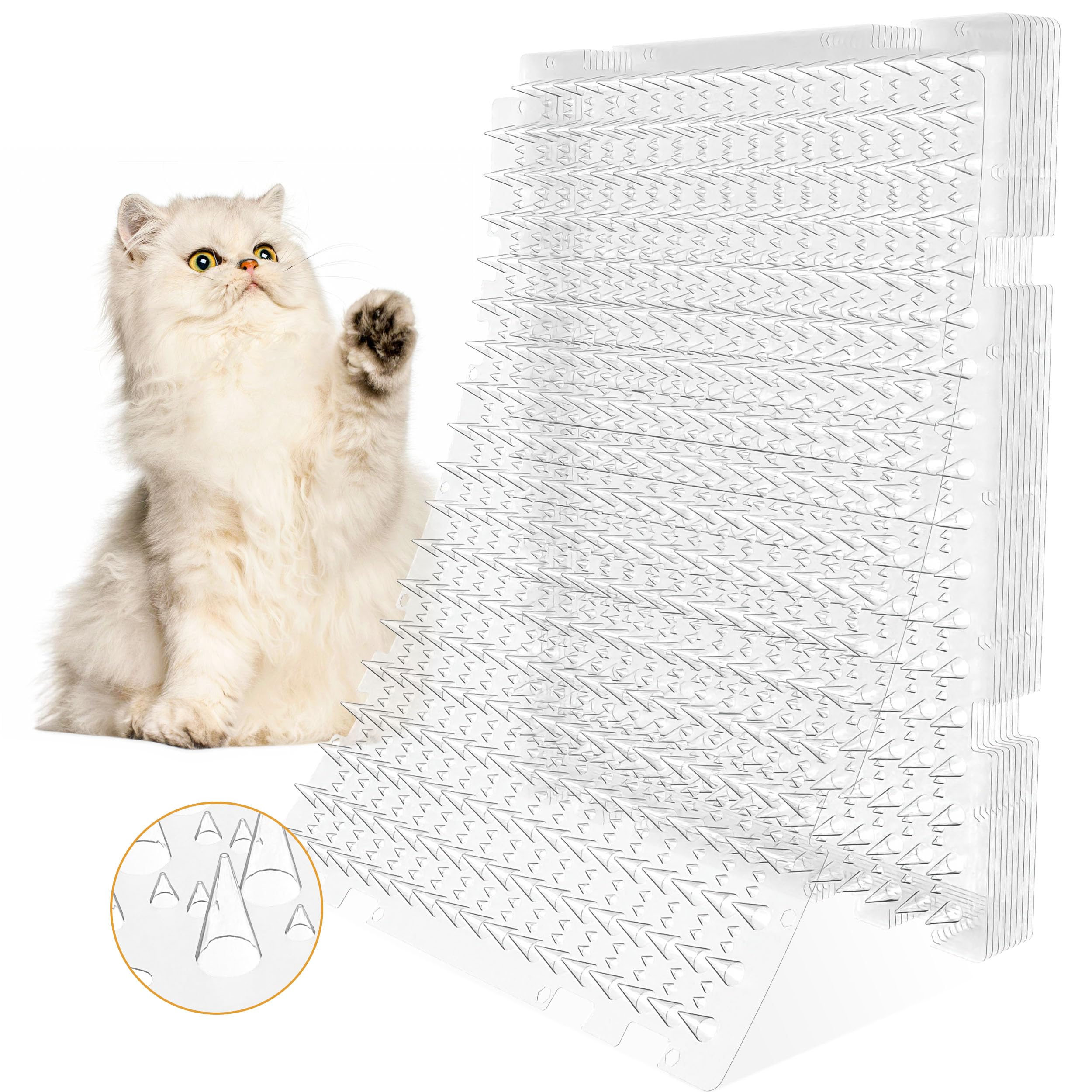 OCEANPAX alfombrilla disuasiva para gatos 16x13 protege plantas y muebles.