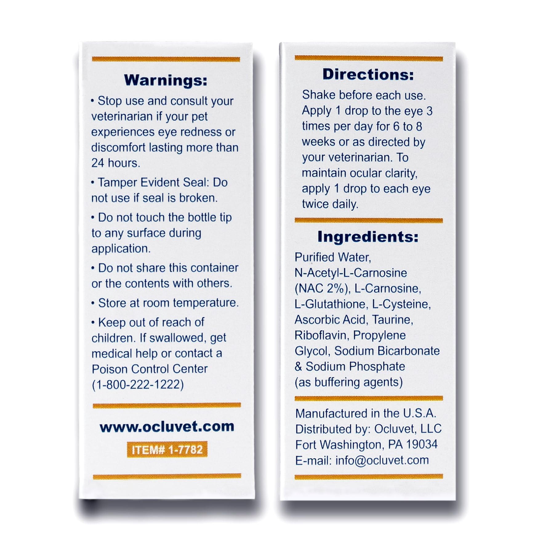 OcluVet hecho-en-eeuu: calidad y fabricación en Estados Unidos.
