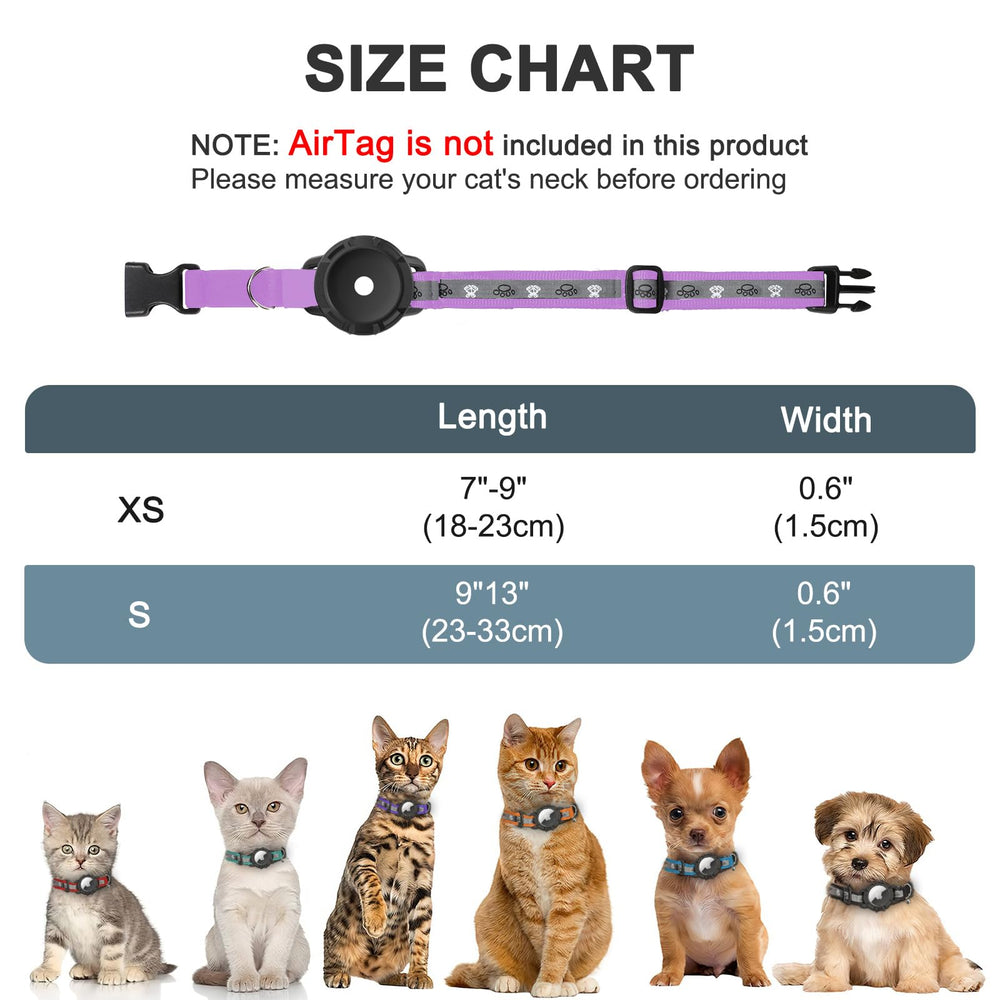 Odokele collar ajustable en tallas XS y S para gatos y gatitos.