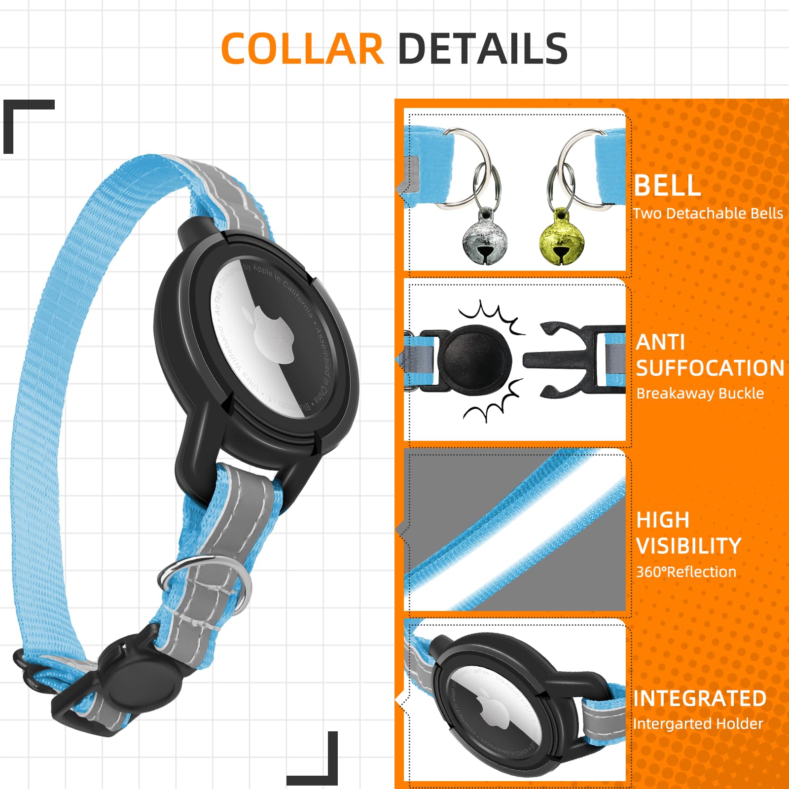 Odokele collar con ajuste adaptable para diferentes cuellos.
