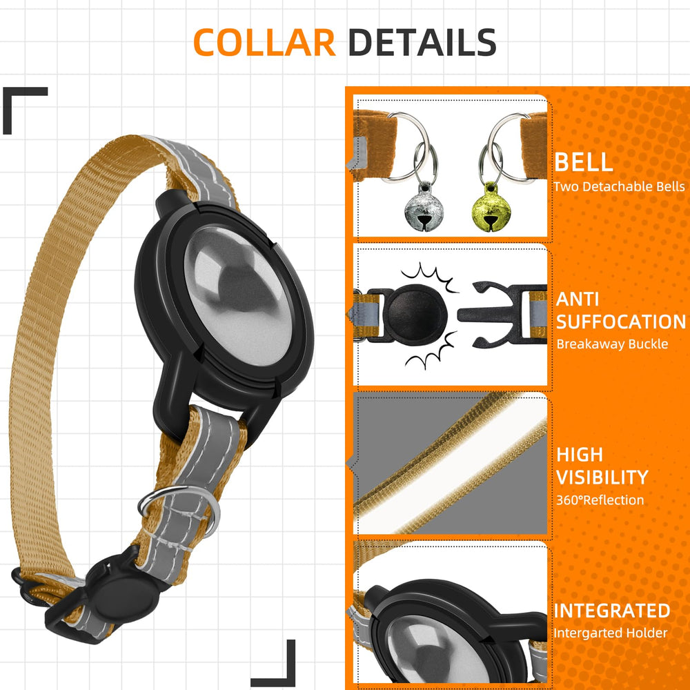 Odokele collar campanas desprendibles para avisos sonoros suaves
