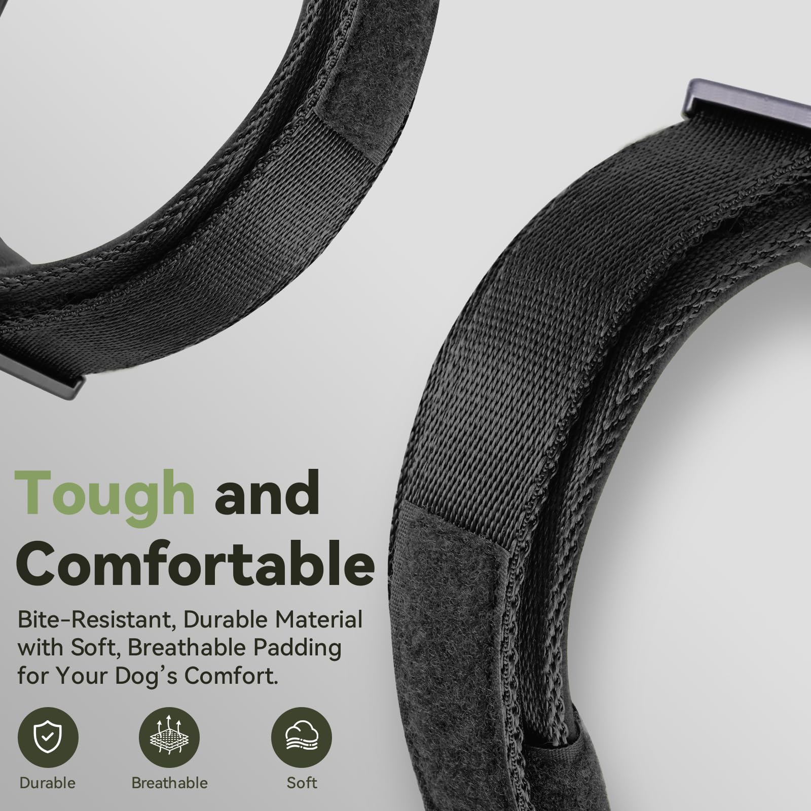Odokele collar con cierre rápido para colocar y quitar fácilmente.