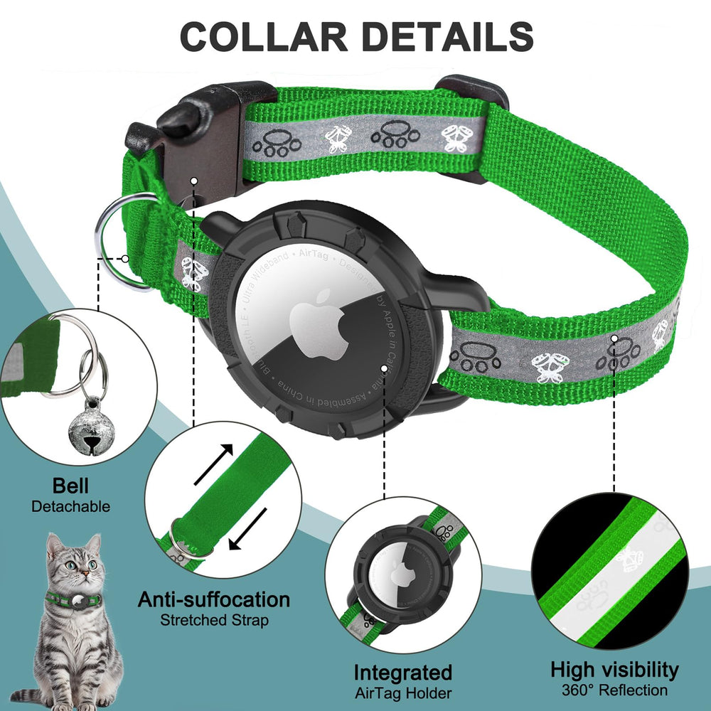 Odokele collar gato nylon resistente, diseño duradero
