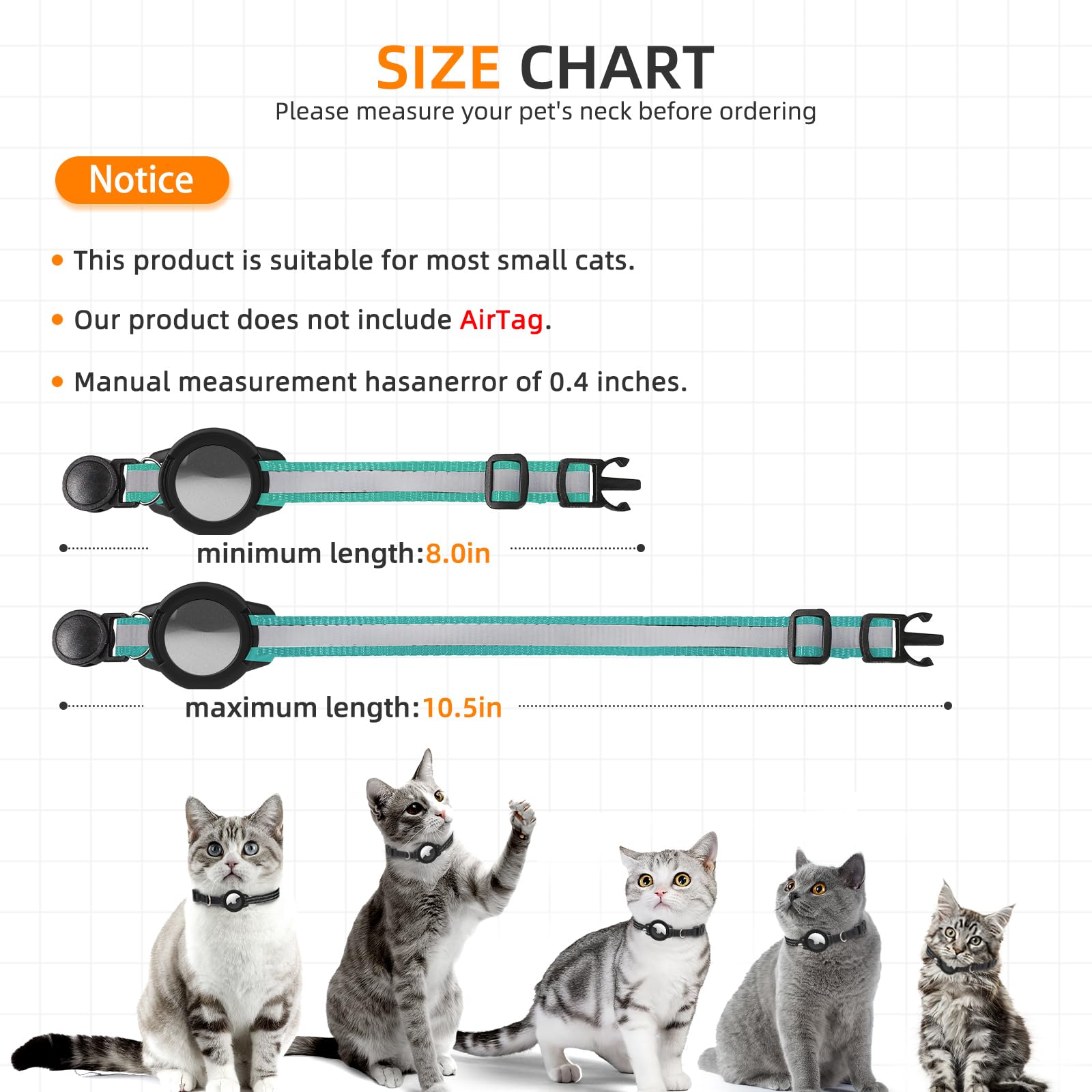 Odokele collar gato con servicio al cliente, garantía de 30 días y soporte.