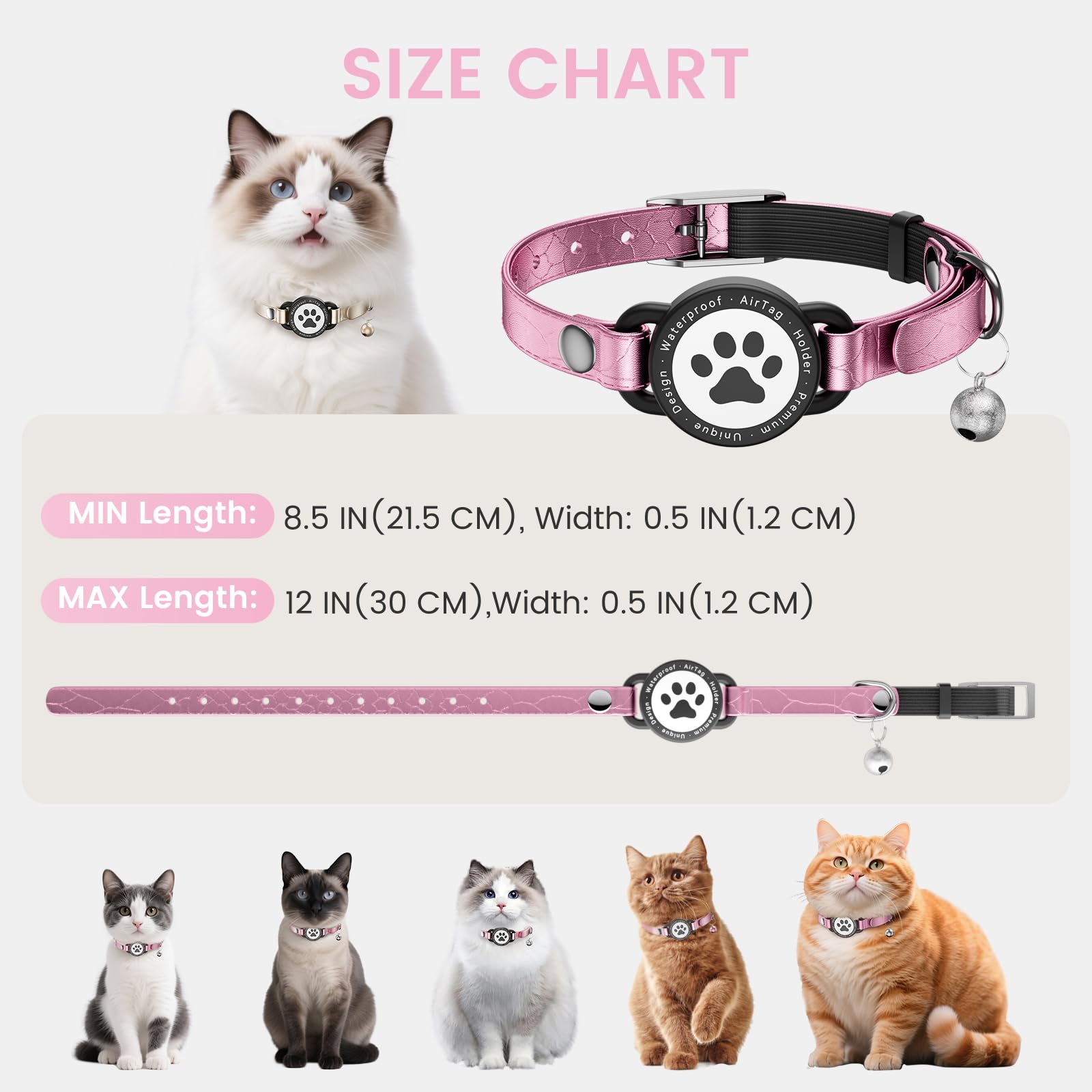 Odokele collar localizador con campanas incluidas para tranquilidad.