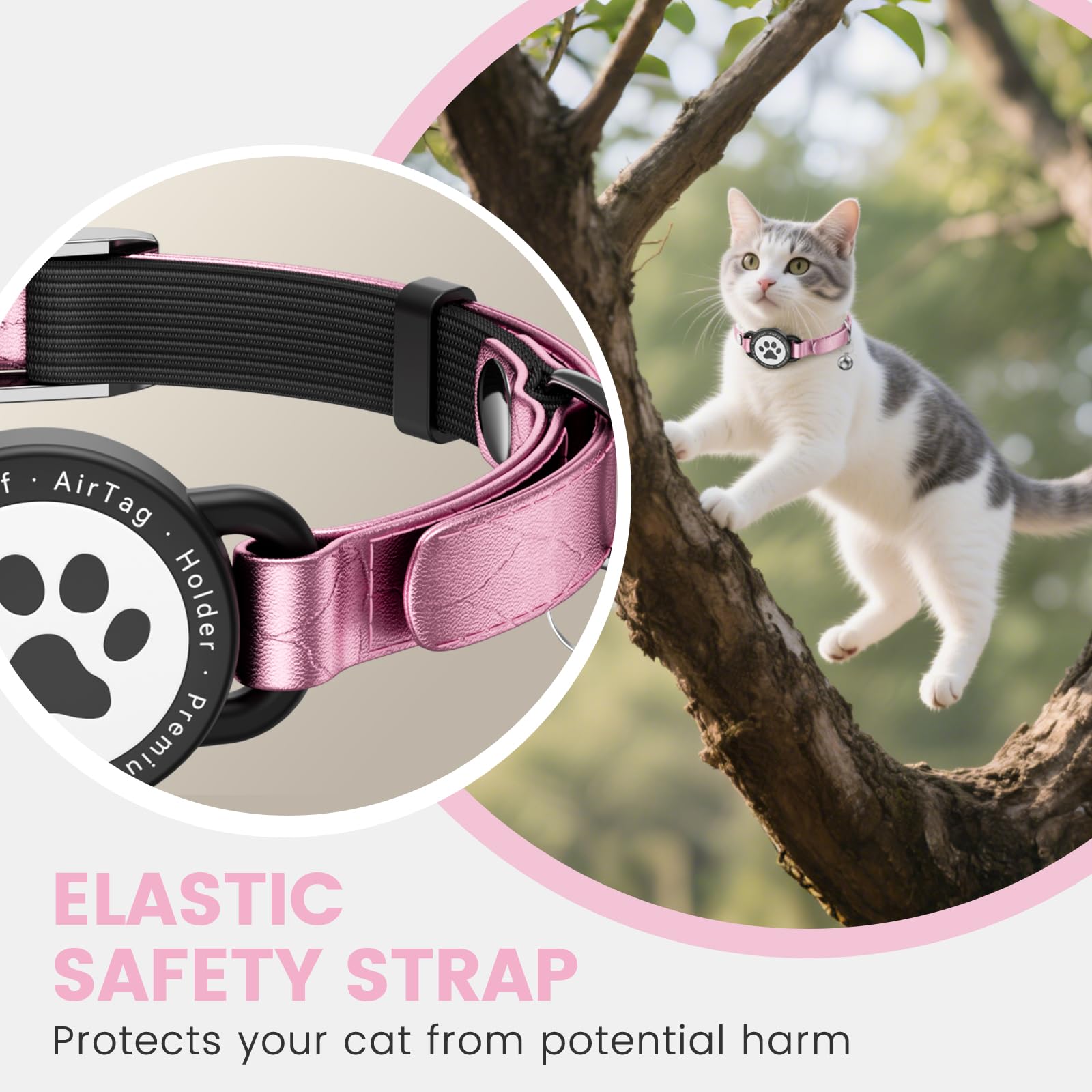 Odokele collar localizador forro acolchado cómodo y suave.