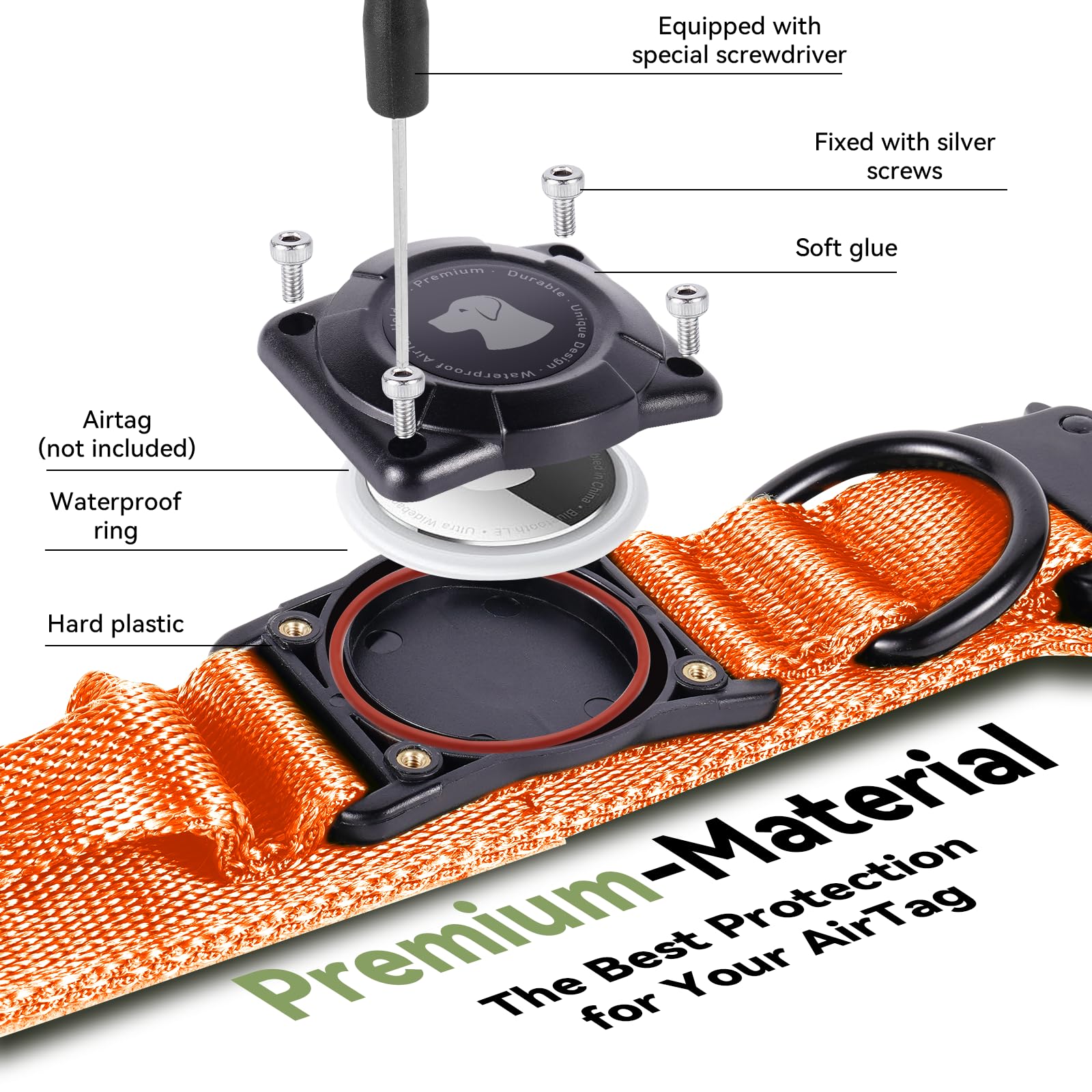 Odokele collar con manija ergonómica para control cómodo
