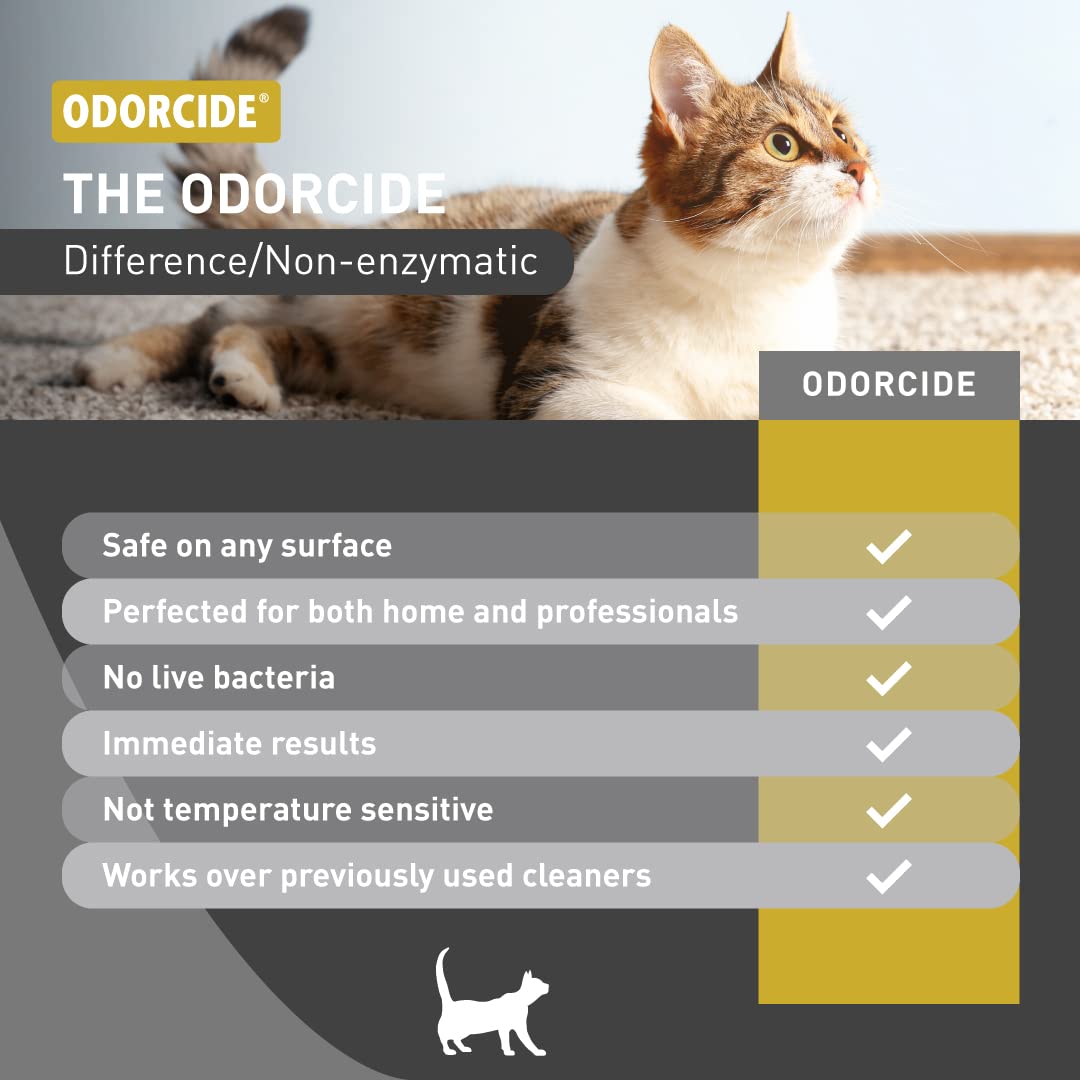 Odorcide Cat Attack, adecuado para alfombras y tapicería, elimina olores sin enmascararlos