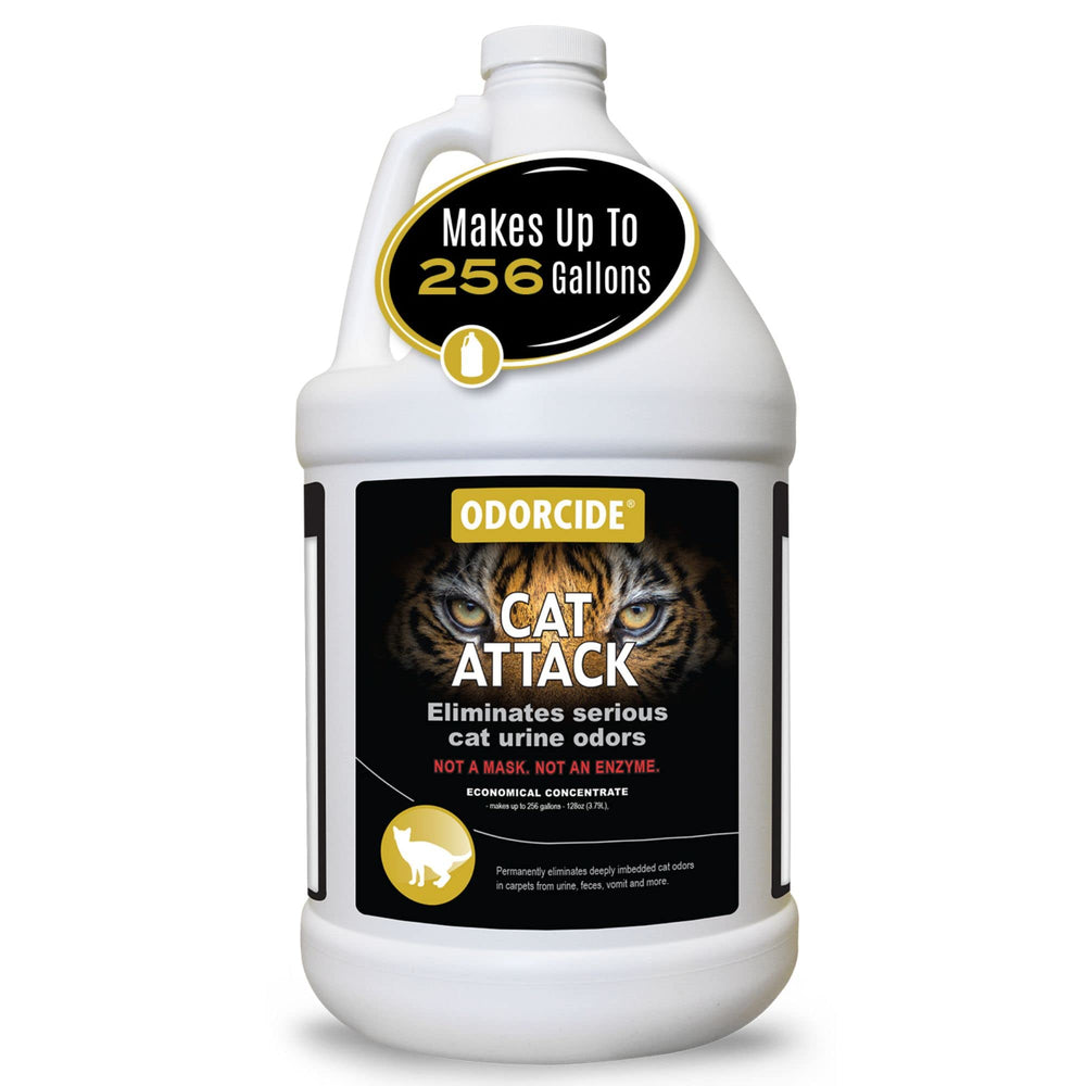 Odorcide Cat Attack, vertido de botella, neutraliza olores de orina en alfombras