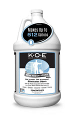Odorcide K.O.E. concentrado con aroma fresco, elimina olores fuertes.