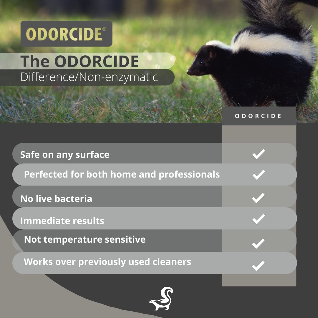 Odorcide Skunk Off uso en el hogar, desodoriza alfombras y textiles