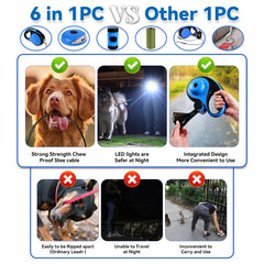 ODRIEW cable de acero de 26 pulgadas, mordidas resistentes para perros activos.