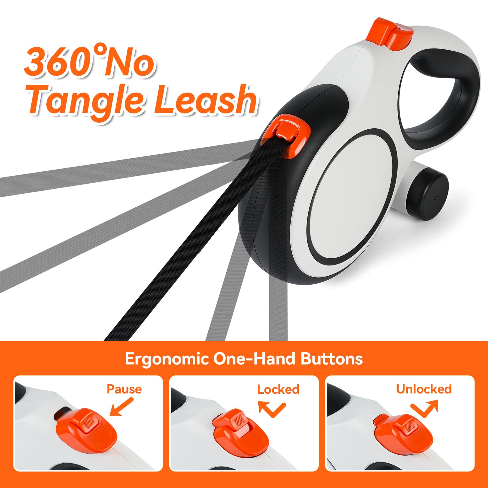 ODRIEW mango ergonómico anti-deslizante para agarre cómodo durante caminatas.