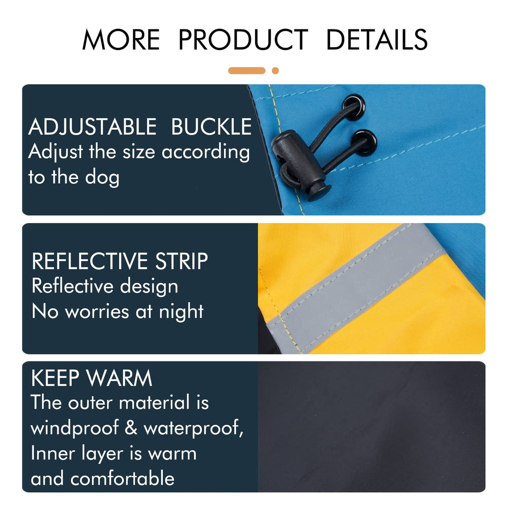 ODSSDAPU chaqueta exterior para perro, material resistente para actividades al aire libre