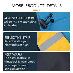 ODSSDAPU chaqueta exterior para perro, material resistente para actividades al aire libre