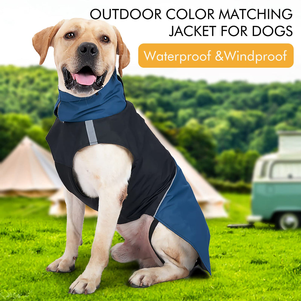ODSSDAPU abrigo impermeable para perro, tejido repelente al agua, ideal para lluvia