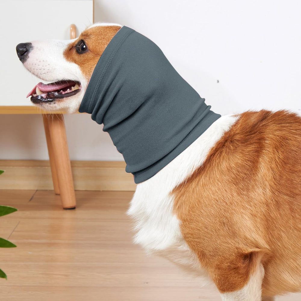 ODSSDAPU capucha calmante para perro, protege orejas y cuello durante el aseo