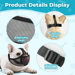 OHCOZZY bozal de malla transpirable para comodidad