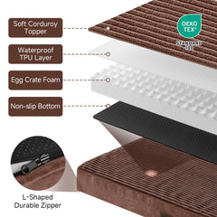 OhGeni cama de 30 pulgadas, compatible con jaulas y transportines.