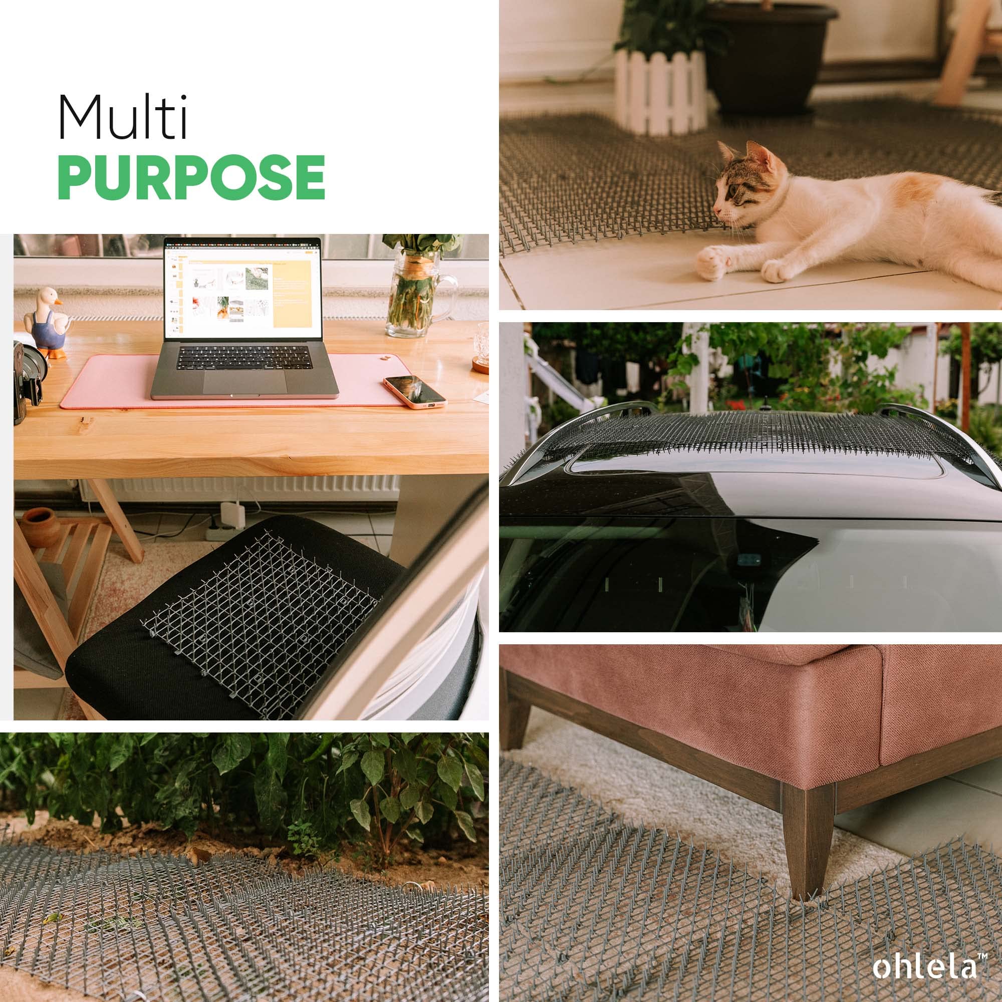 Ohlela 78x11pulgadas deterrente gatos cobertura amplia para varias superficies
