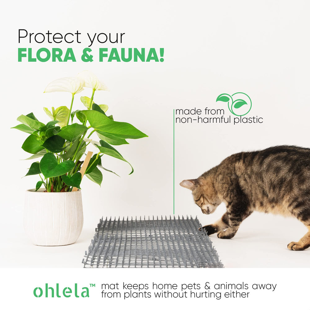 Ohlela deterrente gatos alfombra exterior protege terrazas y jardineras