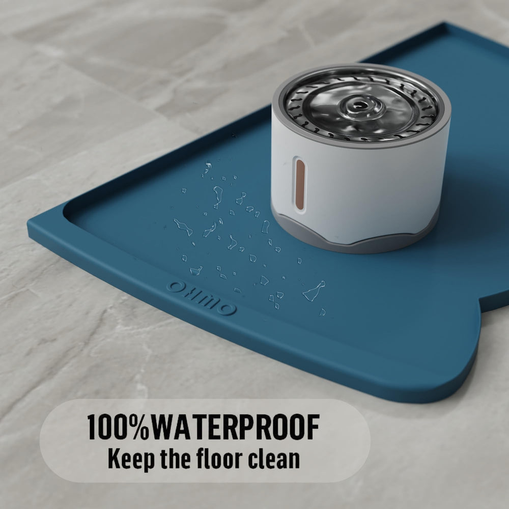 OHMO alfombra impermeable protege el piso de agua y comida