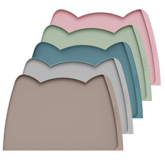 OHMO alfombrilla para comida de perro beige 24x15 protege el suelo de derrames.