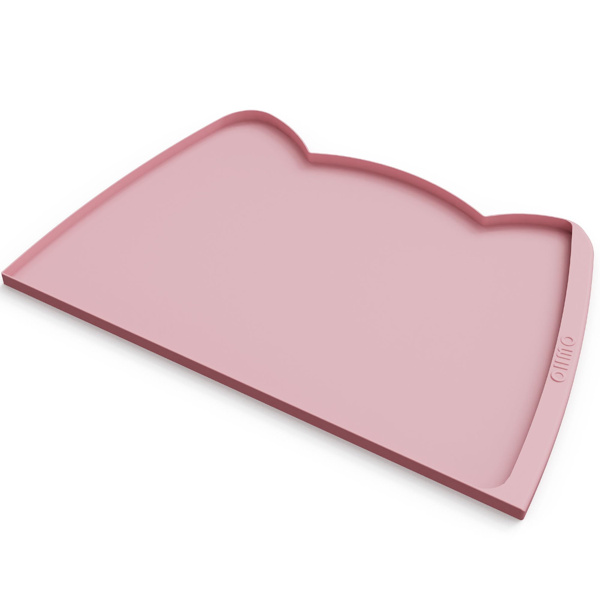Alfombrilla anti-deslizante OHMO rosa mantiene el bol estable.