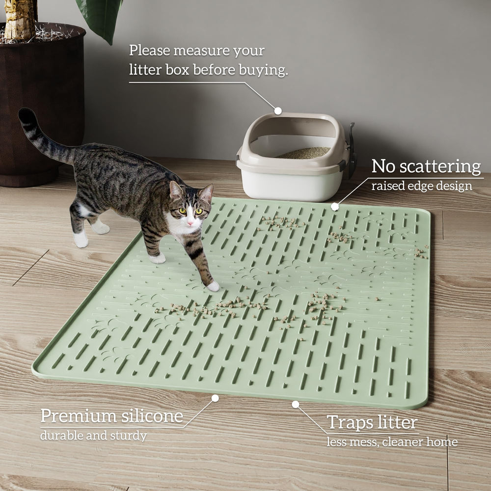 OHMO alfombrilla 80x60 cm, cobertura amplia para la caja de arena.
