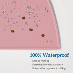 OHMO alfombrilla silicona flexible rosa, suave y adaptable para mascotas