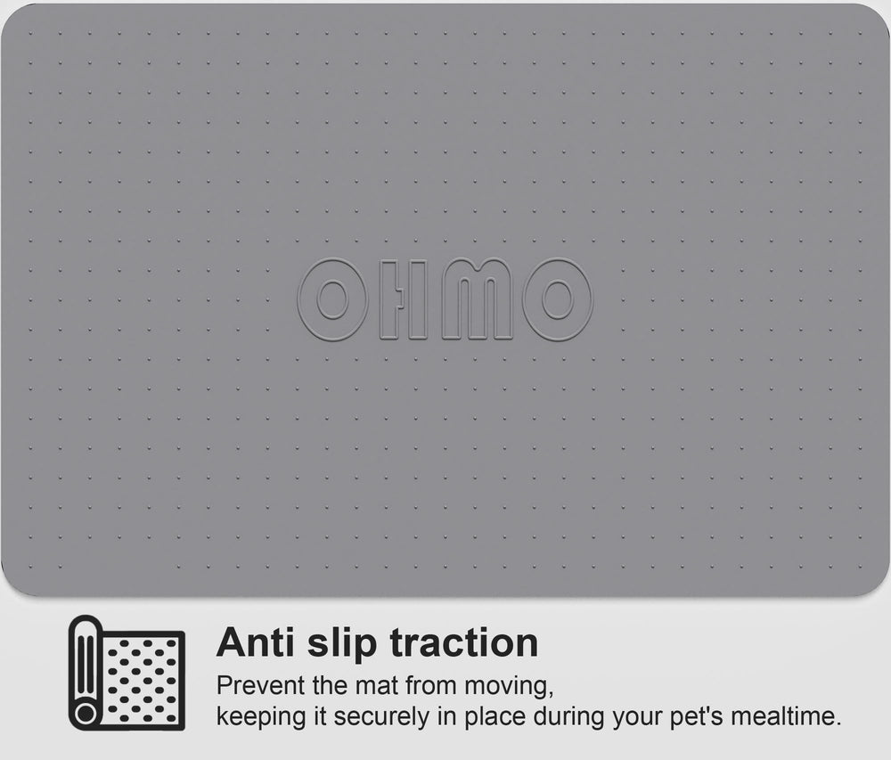 OHMO protección de piso para comida y agua, mantiene las zonas limpias.
