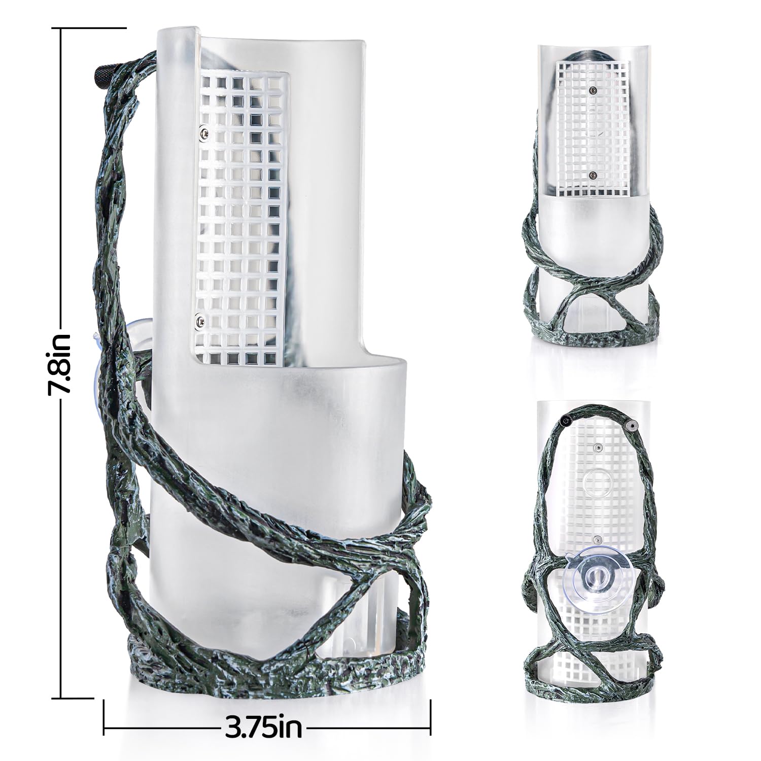 Oiibo estructura enredadera de resina para terrario decorativo y fácil de limpiar.