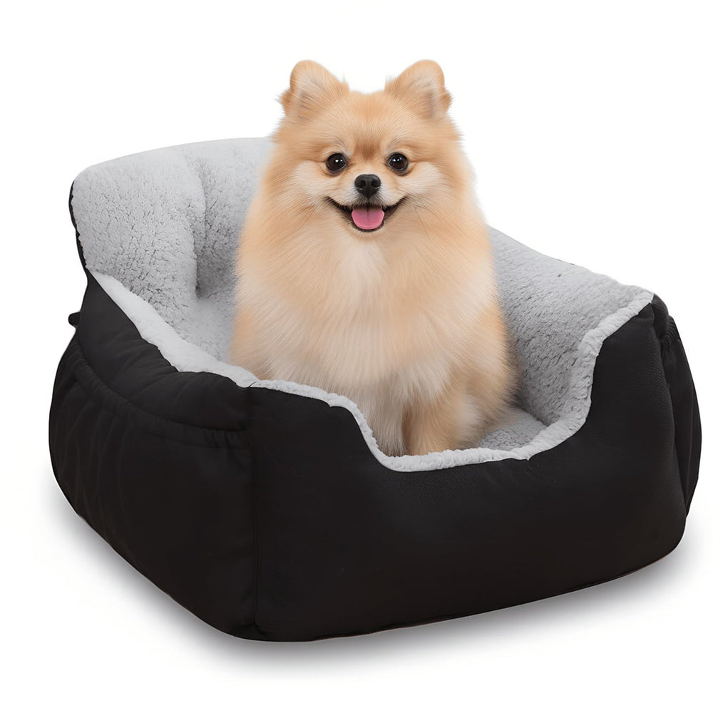 Oiilores asiento para perro pequeño con correa de seguridad para tranquilidad.