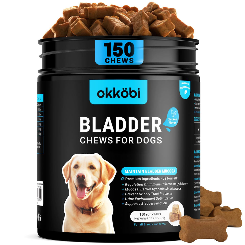 OKKÖBI gomitas para vejiga canina, envase práctico para uso diario