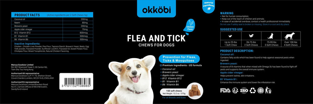 OKKÖBI perro-feliz-paseo-cómodo, prepara su día al aire libre.