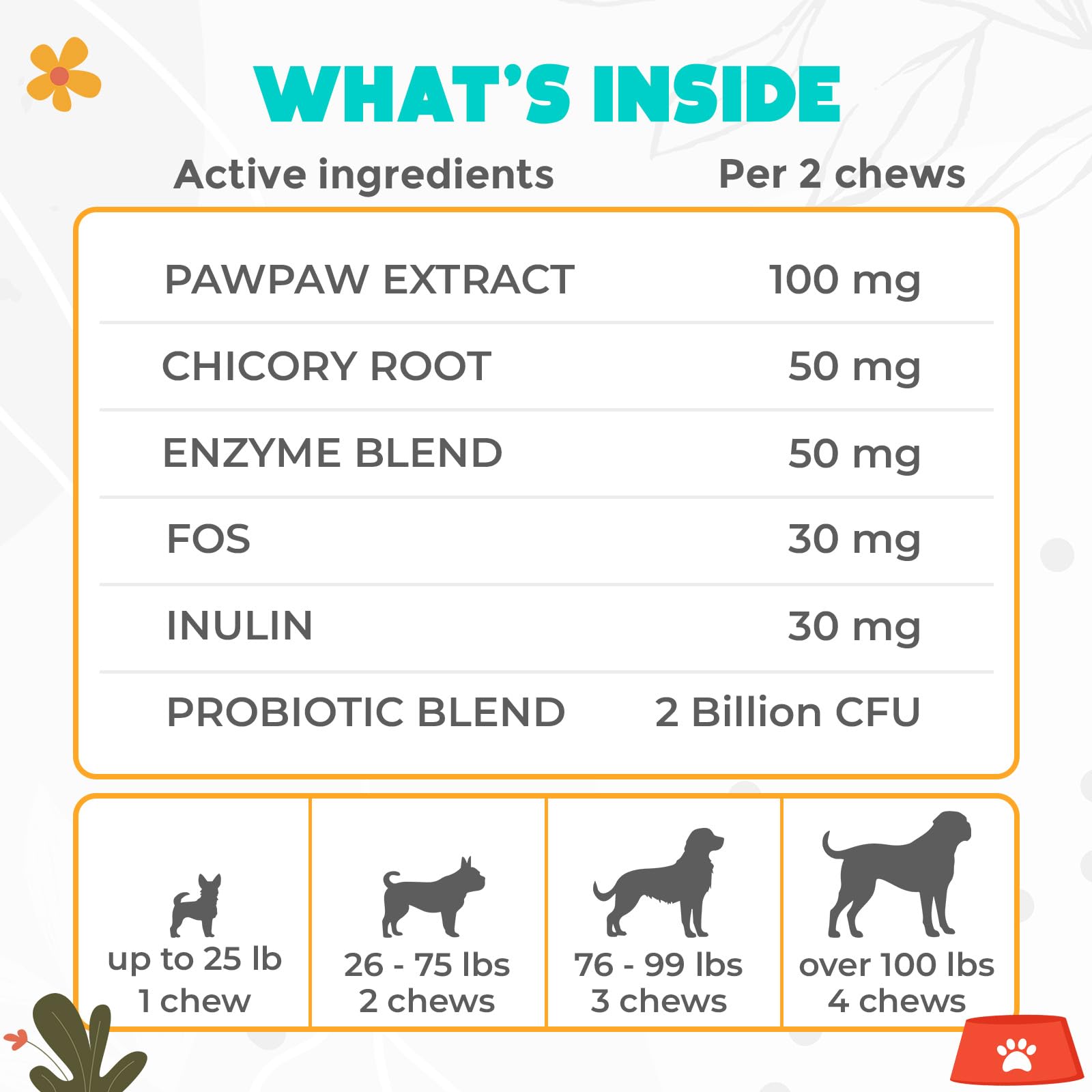 OKKÖBI Probiotics para perros, sabor ternera, complemento sabroso para la dieta
