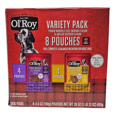 Ol' Roy paquete-variedad bocaditos tierno pollo parrilla, ideal para variar el menú de tu perro.