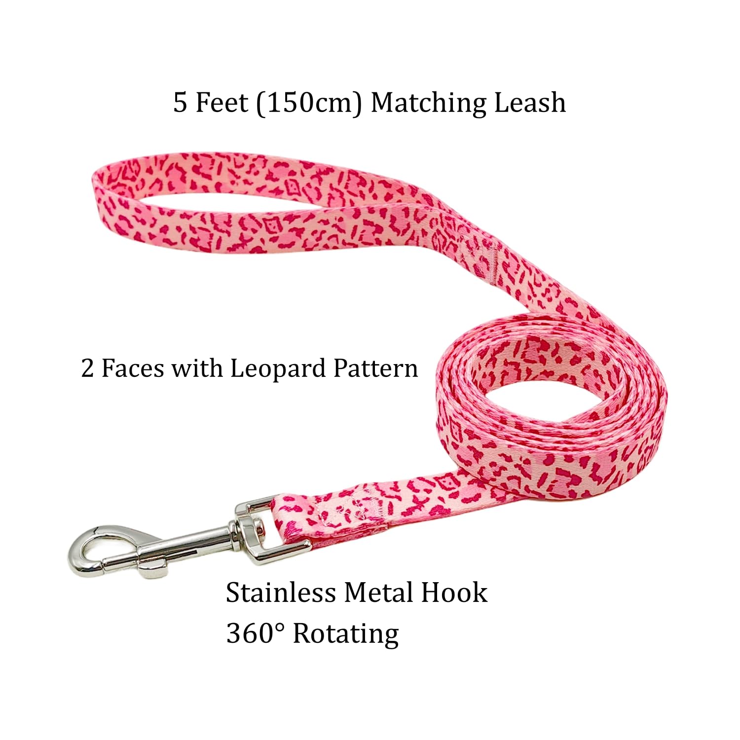 Olahibi conjunto leopard rosa, ideal para perros de talla pequeña.