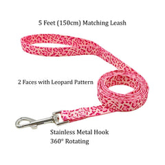 Olahibi conjunto leopard rosa, ideal para perros de talla pequeña.