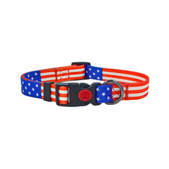 Olahibi correa para perro con bandera estadounidense, diseño reversible para estilos variados.