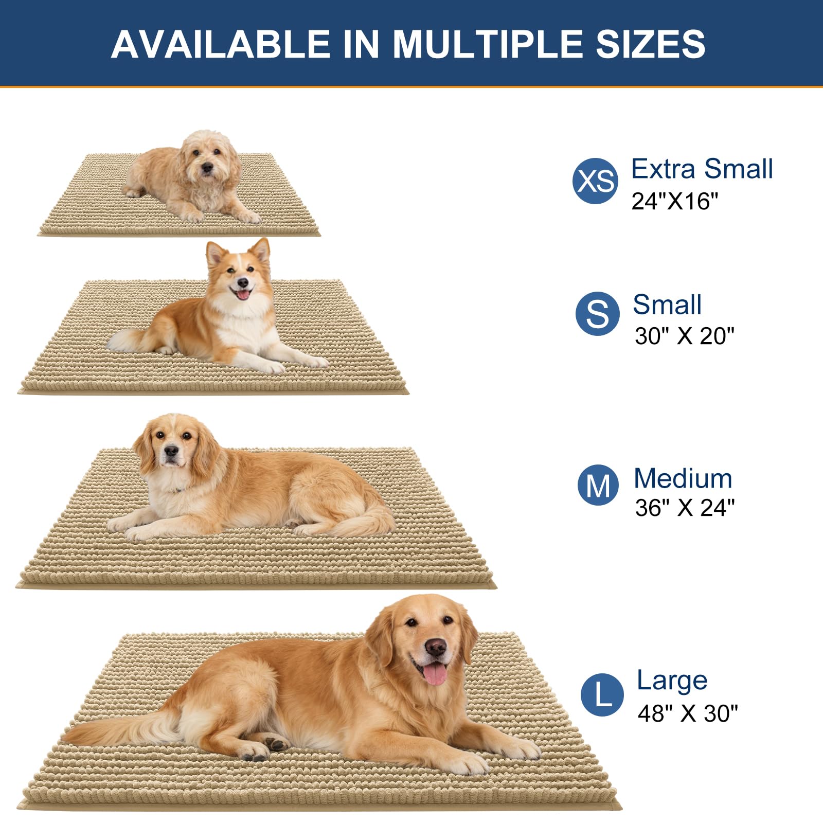 Alfombra OLANLY absorbe barro de patas, mantiene el suelo limpio.